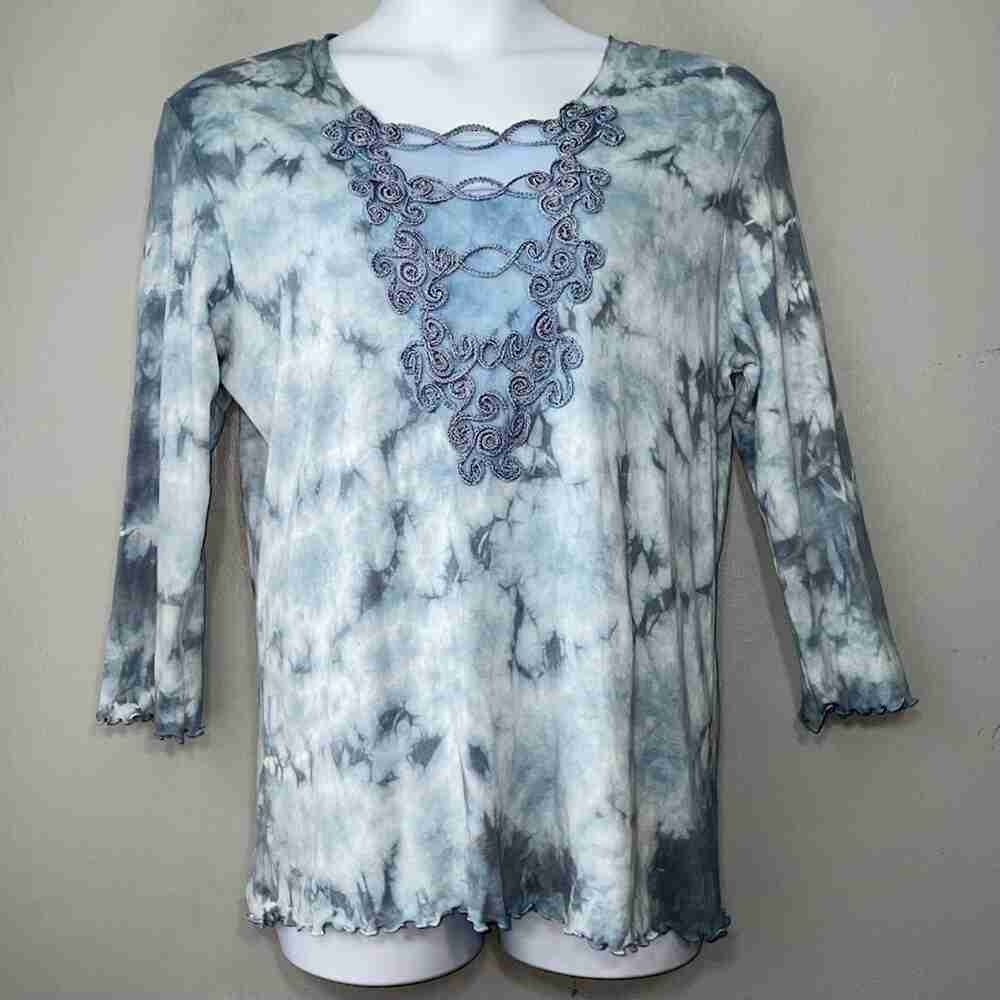 Elegant Tie-Dye Women's Top